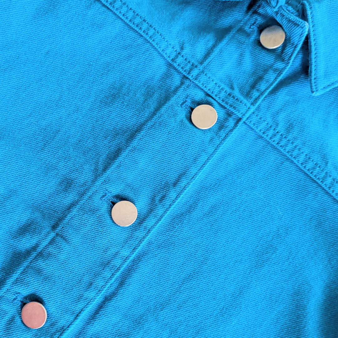 COS Bright Blue Denim Jacket Size Small