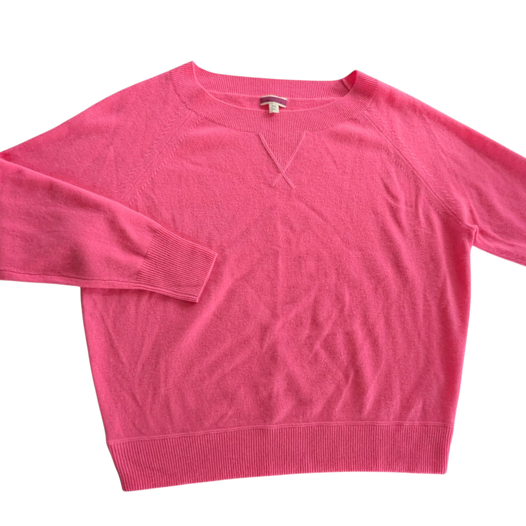 J. Crew Neon Pink Cashmere Sweater Size XS