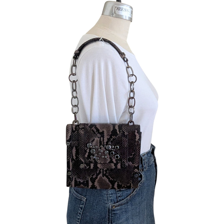 Alexis Hudson Reptile Print Leather Crossbody