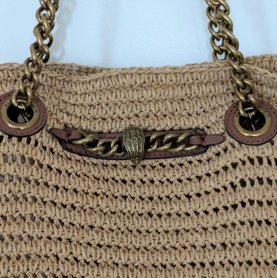 Kurt Geiger Chelsea Straw Shopper Tote