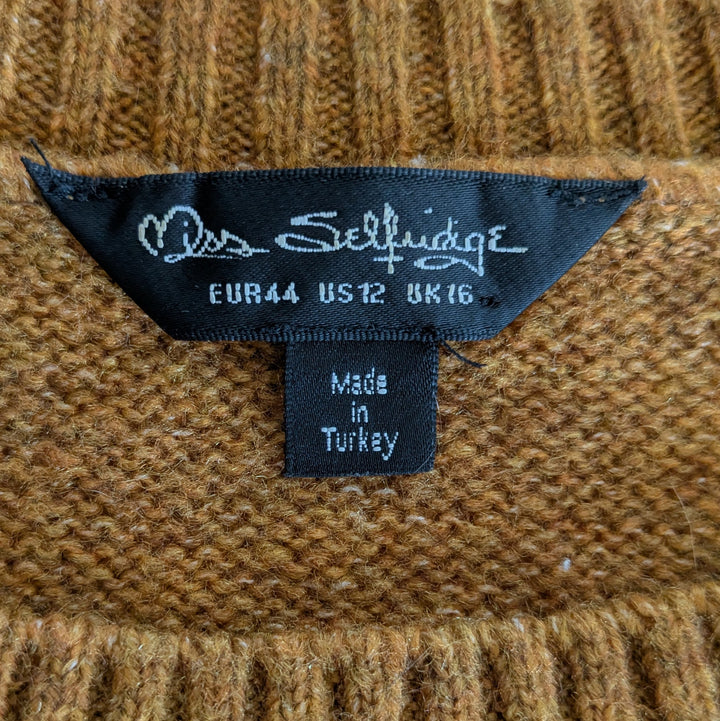 Miss Selfridge Cropped Sweater Size 12