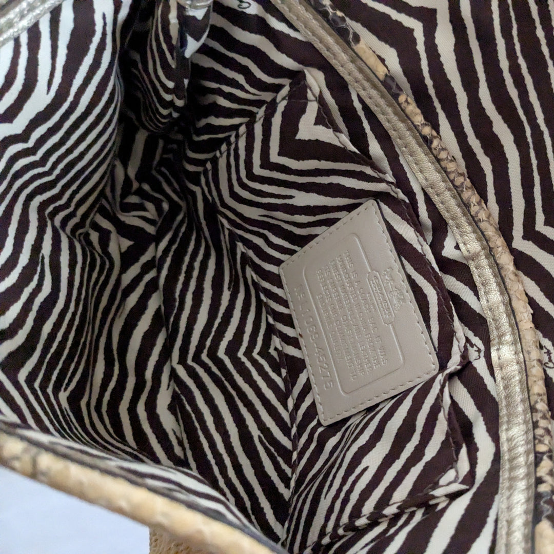 Coach Straw Envelope Clutch Wristlet