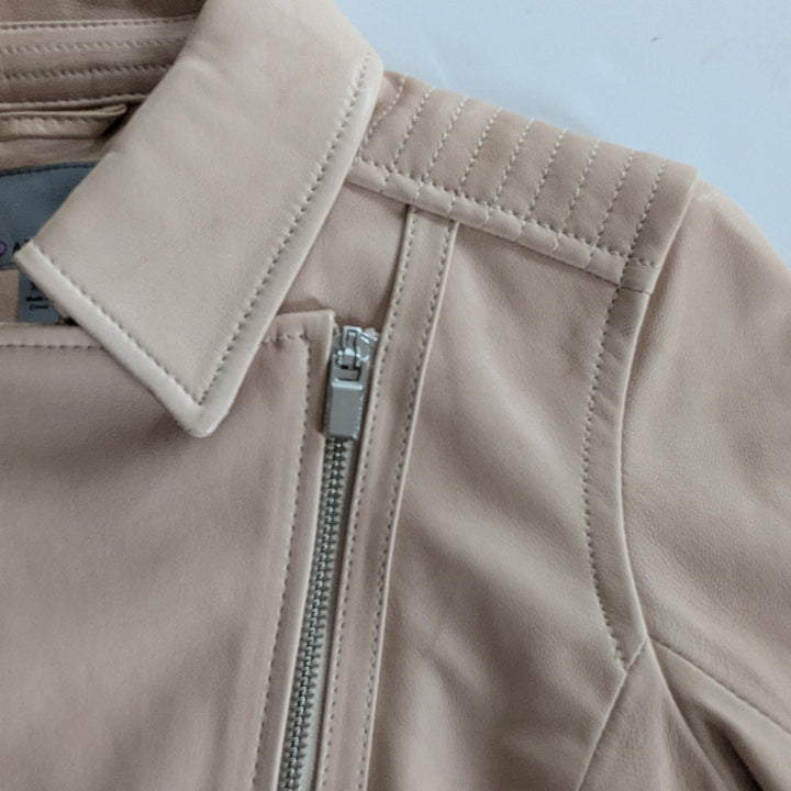 Athleta Salt Flat Leather Moto Jacket Size XS