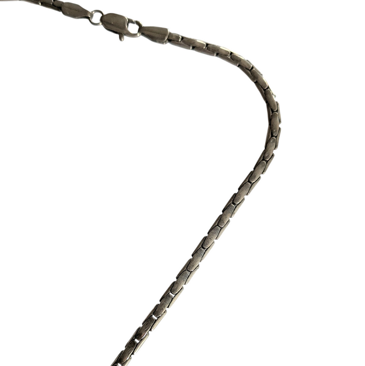 Blue Enamel Pendant Necklace