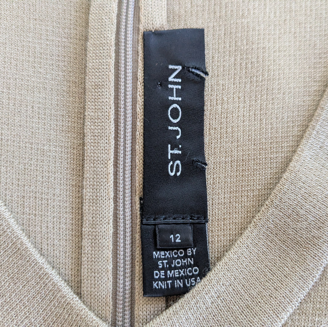 St John Knit Midi Dress Size 12