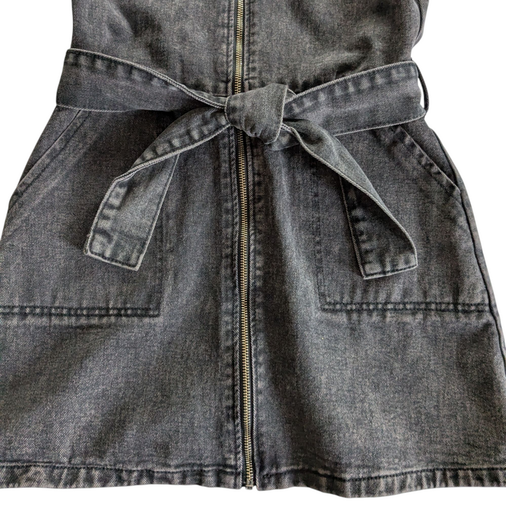 White Fox Black Denim Dress Size Medium
