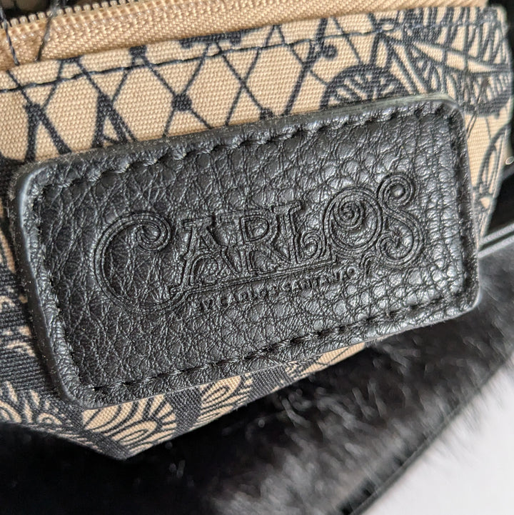 Carlos Santana Faux Fur Bucket Bag