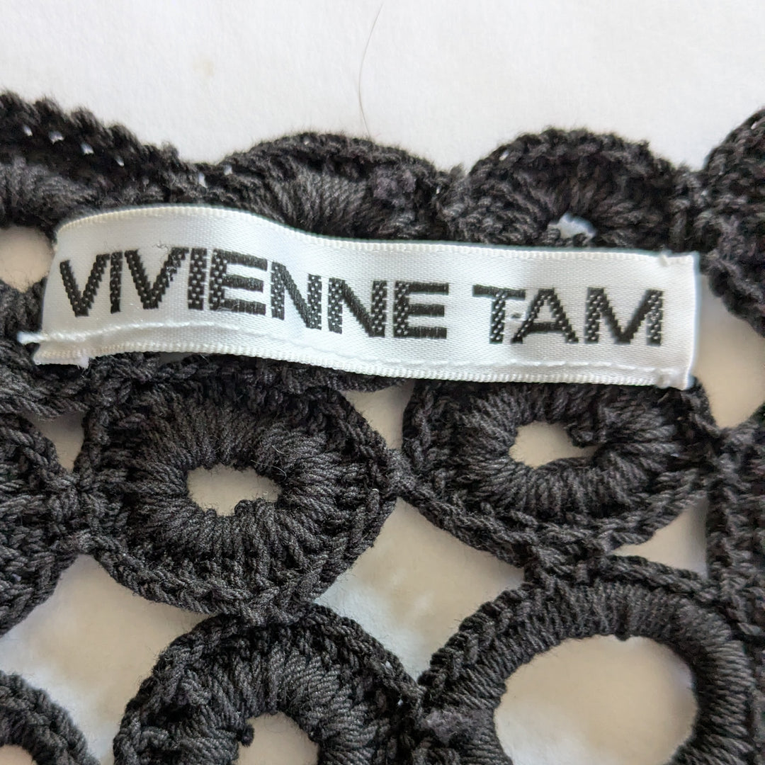 Vivienne Tam Crocheted Open Vest