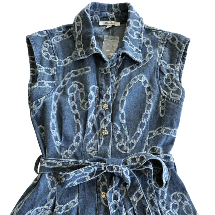 Zoe & Claire Denim Midi Dress Size XS