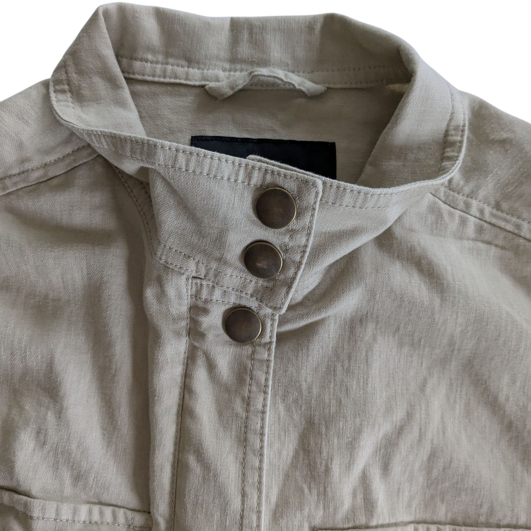 Banana Republic Factory Linen Blend Jacket Size Small Petite