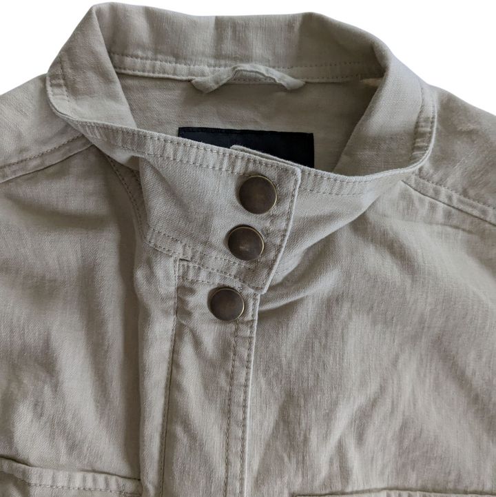 Banana Republic Factory Linen Blend Jacket Size Small Petite