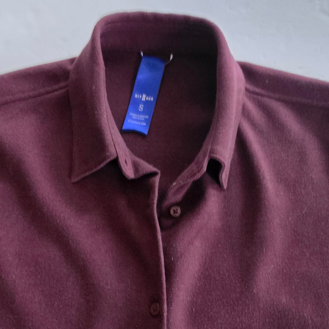 Kit & Ace Burgundy Shacket Size Small