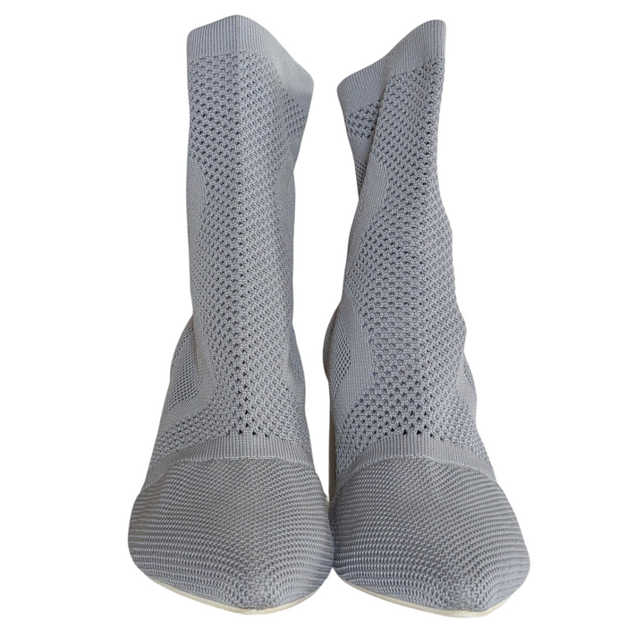 Jeffrey Campbell Silver Sock Bottles Size 7