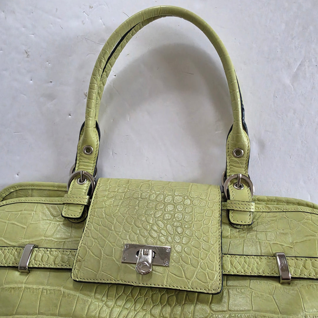 Kesslord Camilia Embossed Leather Satchel