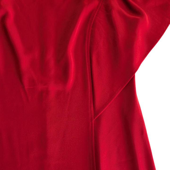 St John Red Crepe Dress Size 12
