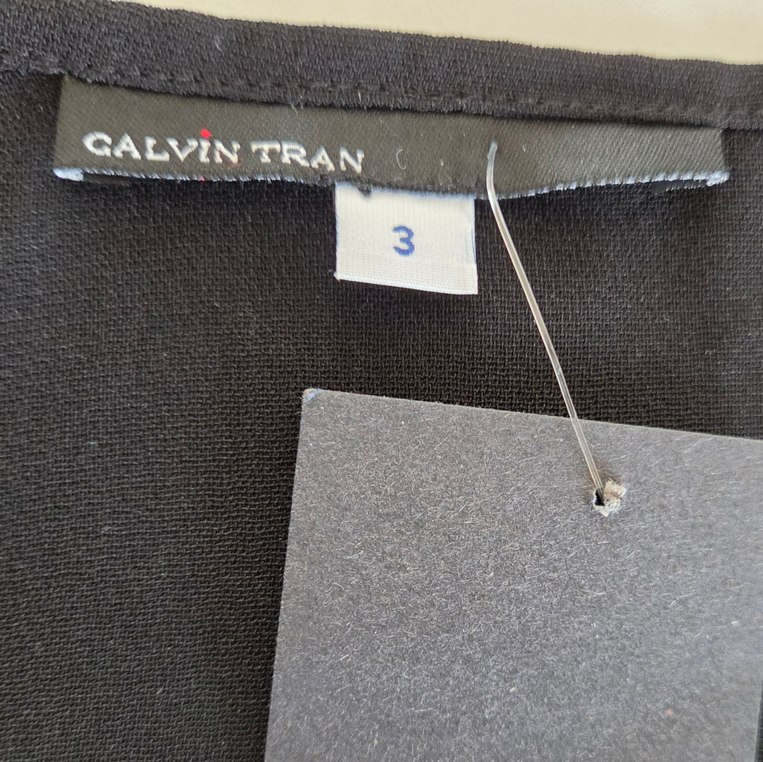 Calvin Tran Pleated Wrap Skirt Size Medium