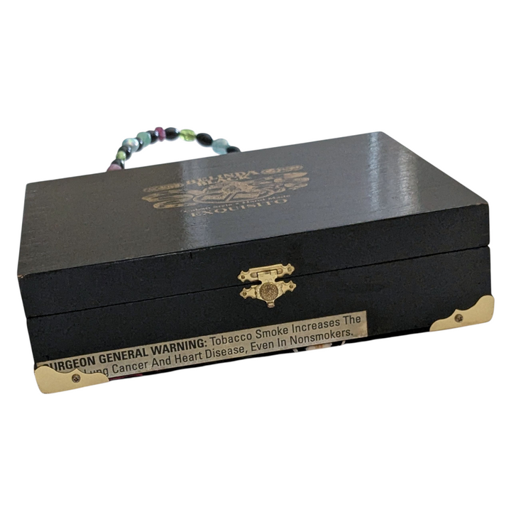 Belinda Black Upcycled Cigar Box Bag