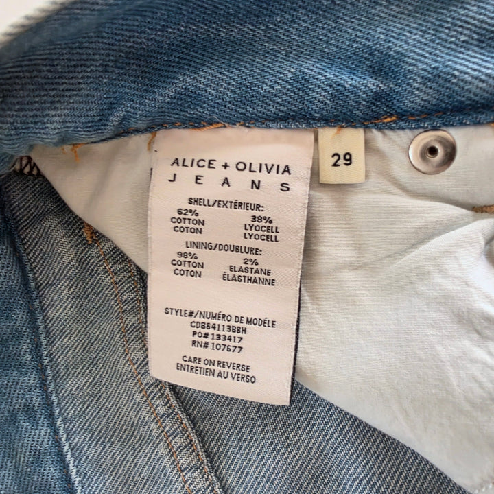 Alice + Olivia Cargo Jeans Size 29
