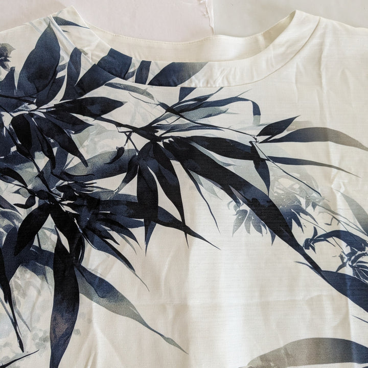 Asian Floral Print Tunic Size XL