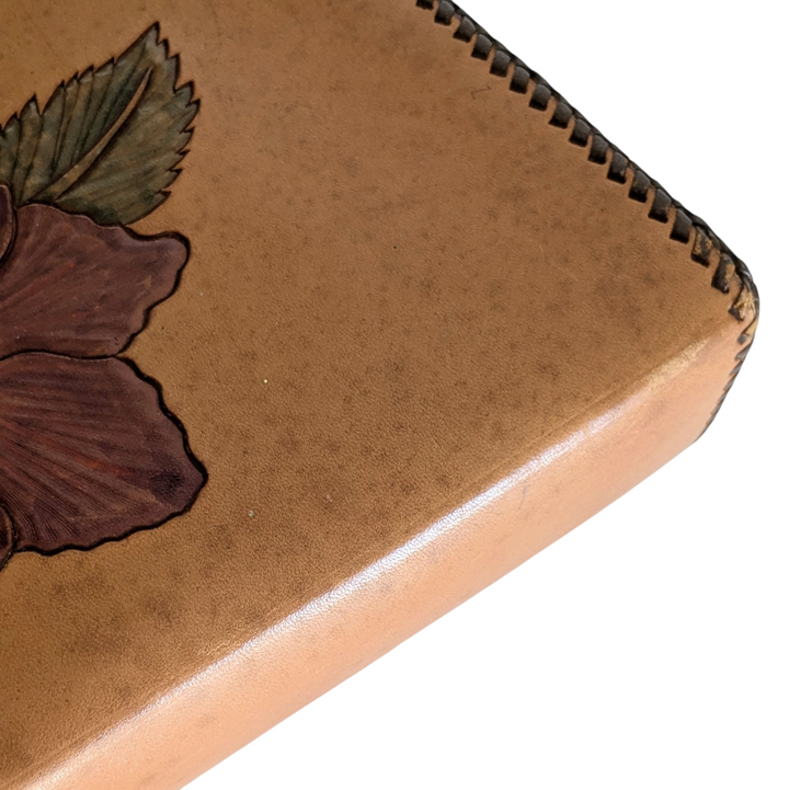 Tooled Leather Shoulder Bag