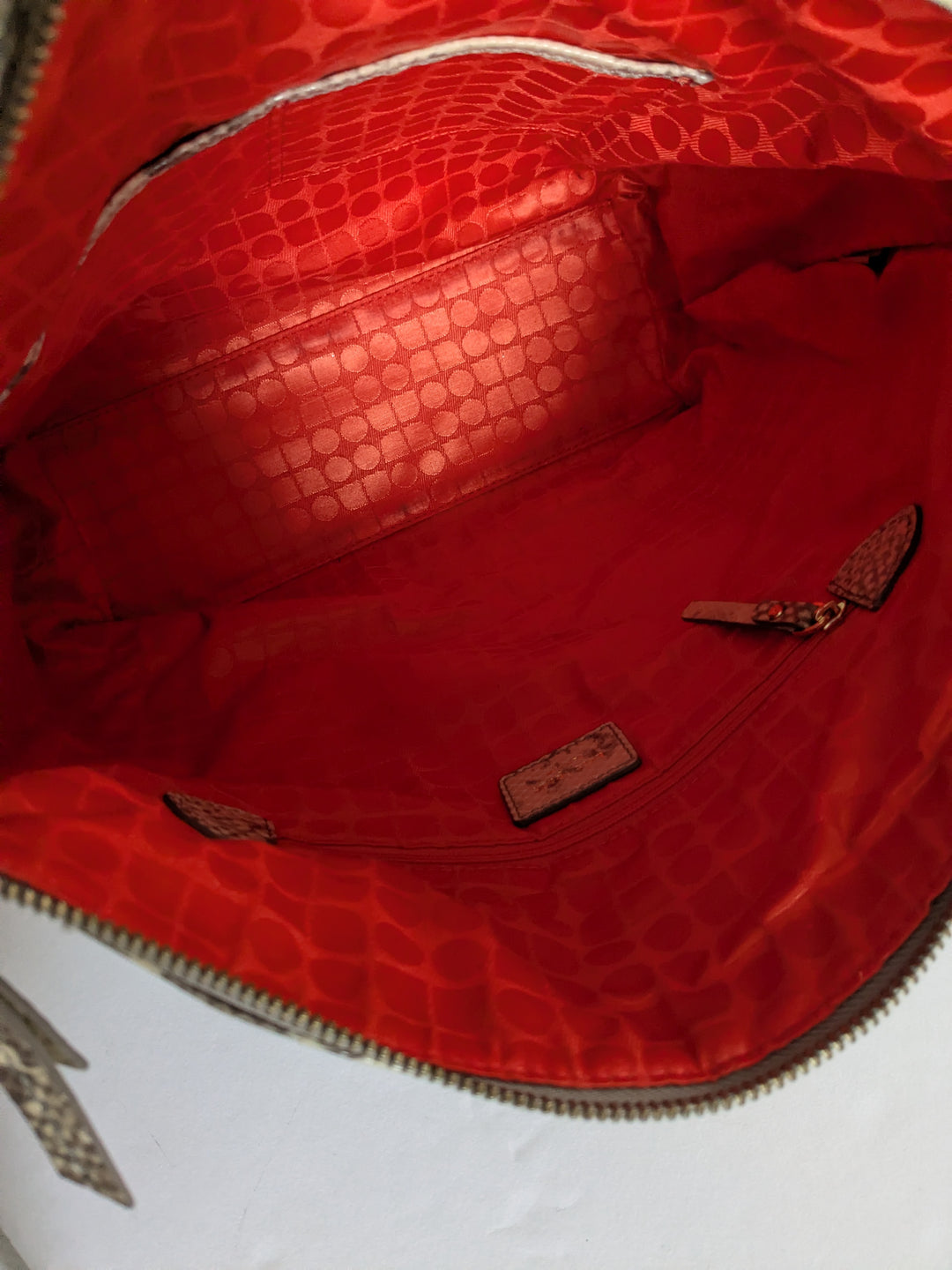 Kate Spade Snake Print Leather Hobo bag
