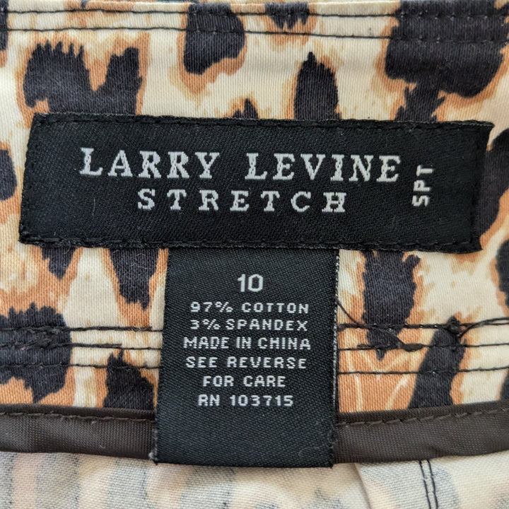 Larry Levine Animal Print Midi Skirt Size 10