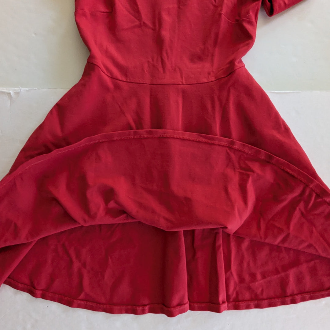 Kate Spade Red Ponte Fit & Flare Dress Size XS