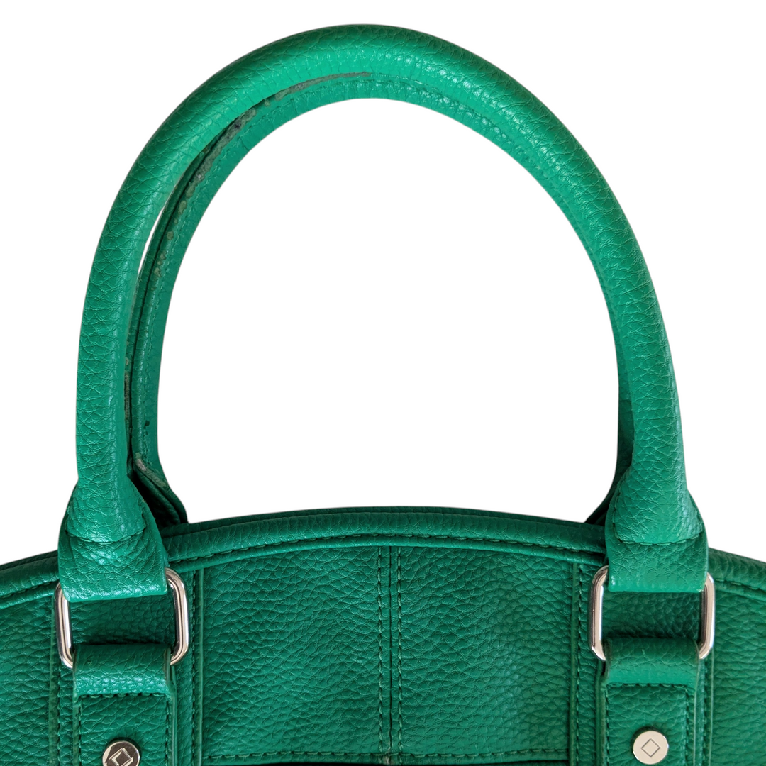 Jewel Green Leather Convertible Satchel