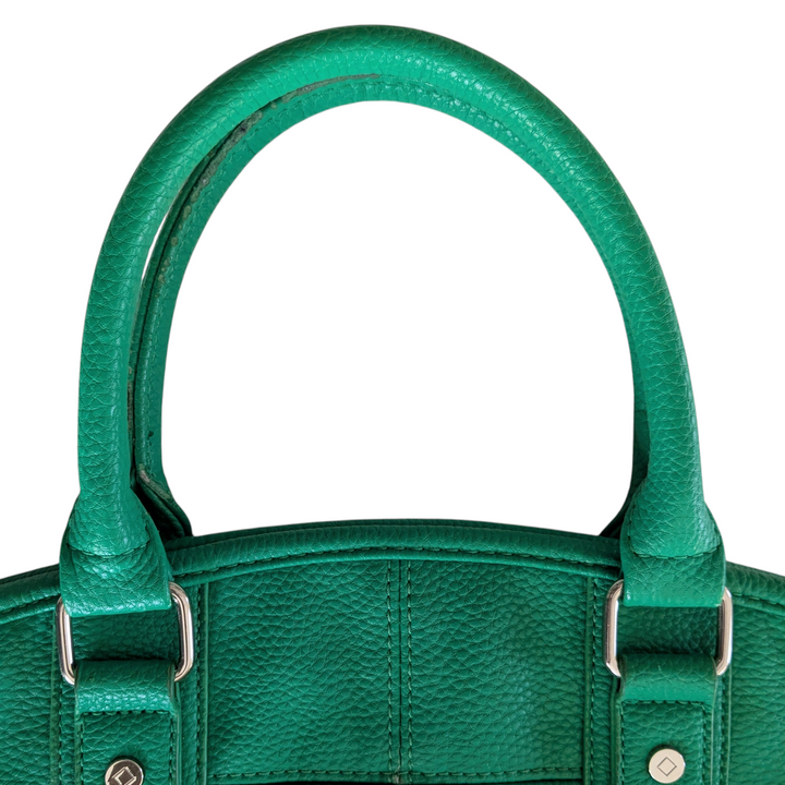 Jewel Green Leather Convertible Satchel