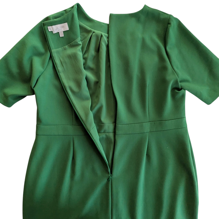 Hobbs Tillie Green Sheath Dress Size 14
