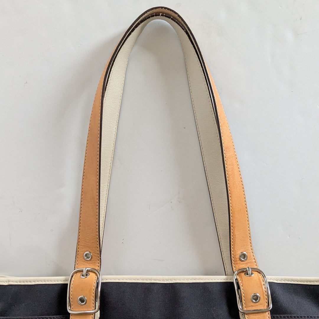 Coach Hampton Canvas and Leather Tote Bag
