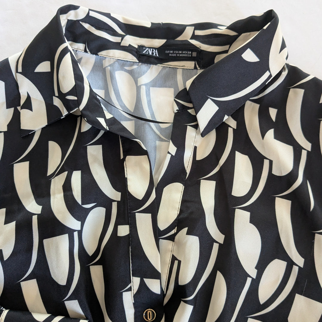 Zara Zebra Print Dress Size Medium