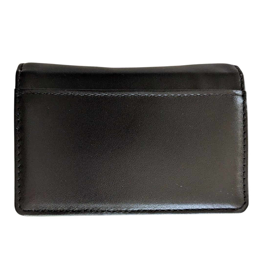 Valentino by Mario Valentino Micro Sauvage Leather Credit Card Case on a Chain