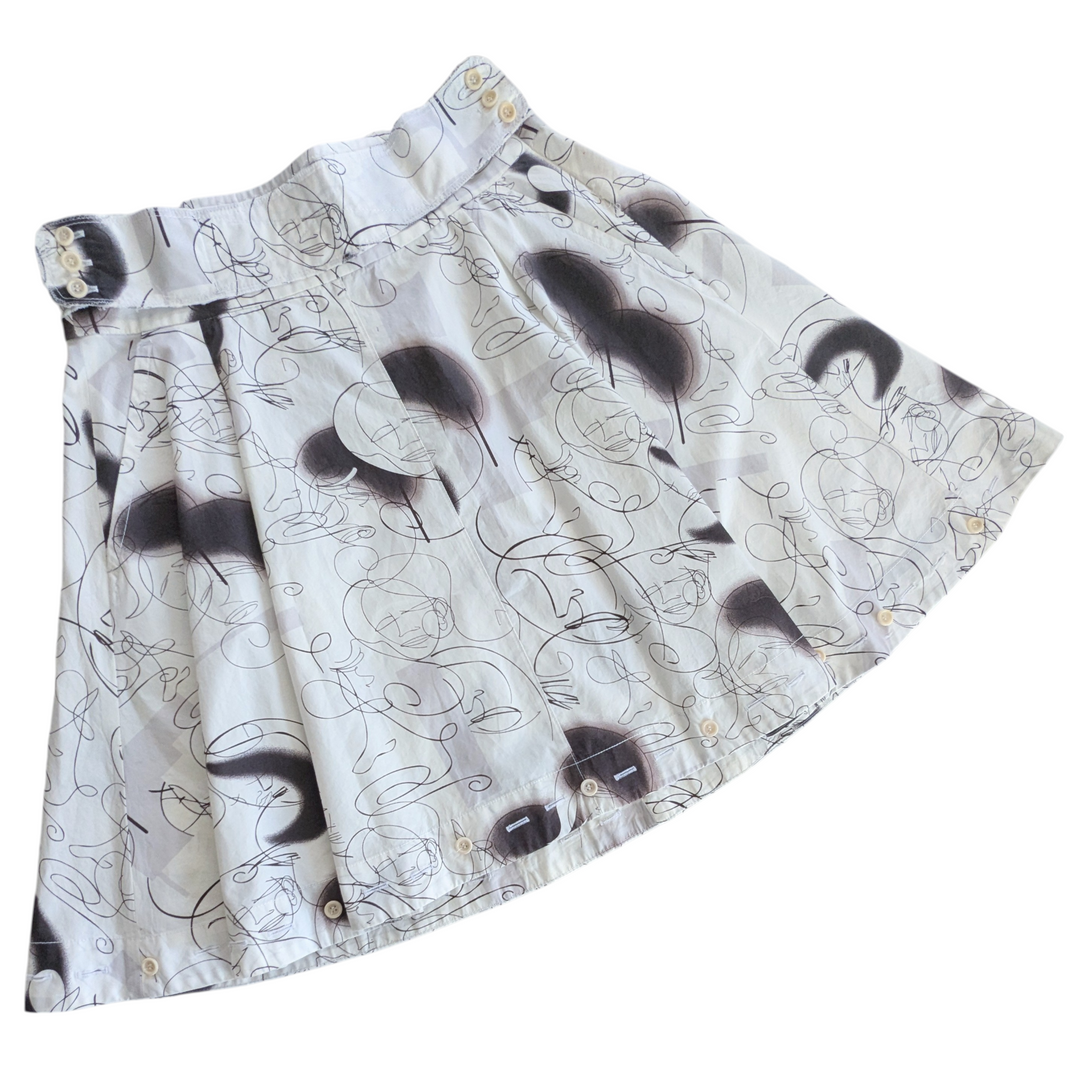 Prada Cotton Pleated Skirt Size 38/6