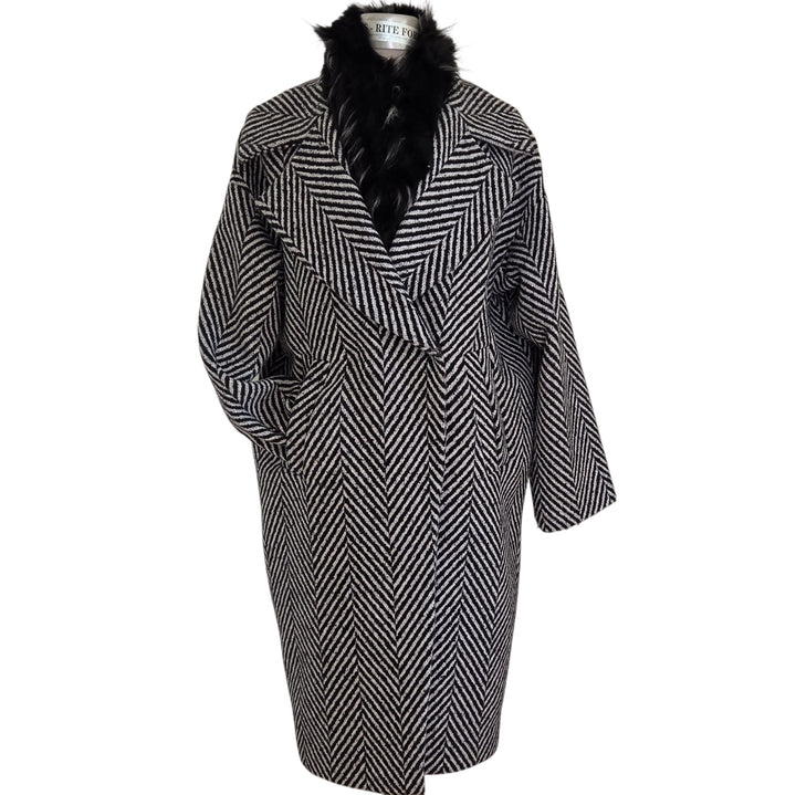 Soskind Wool Blend Midi Coat Size Large