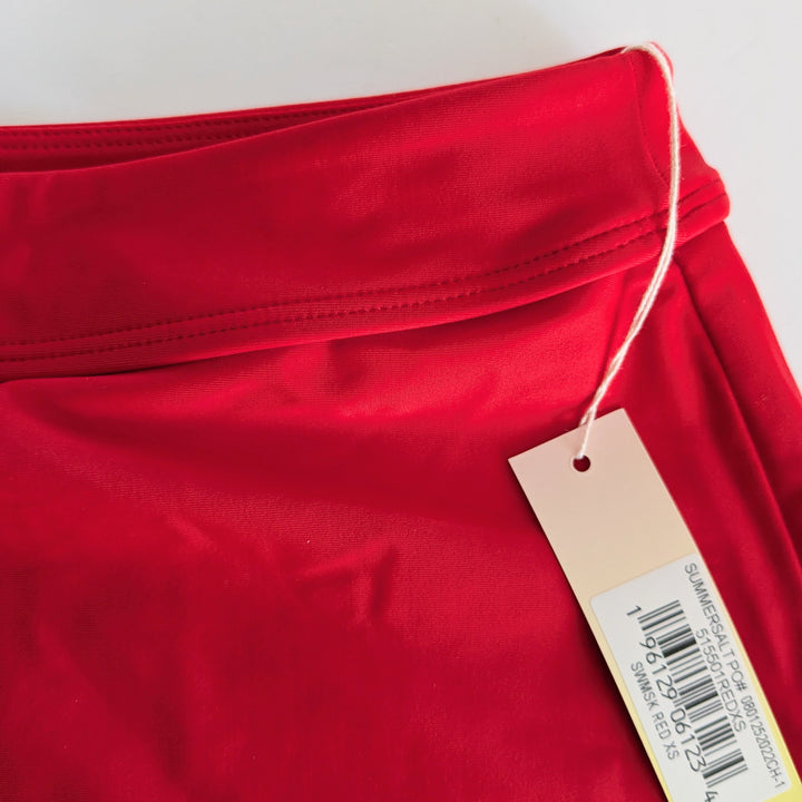 Summer Salt Red Swim Skirt Size XS