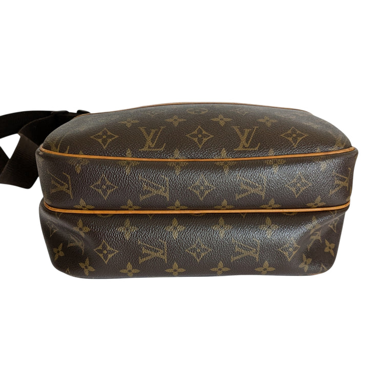 Louis Vuitton Monogrammed Logo Leather Reporter PM Bag