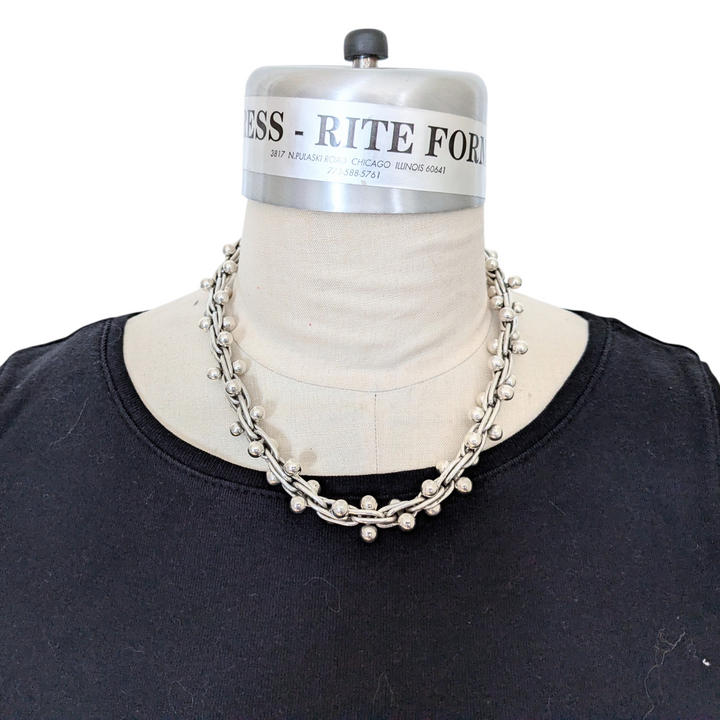 Taxco Mexican Sterling Vintage Peppercorn Necklace