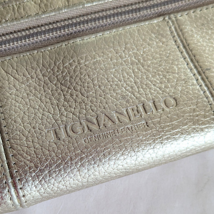 Tignanello Gold Leather Wallet