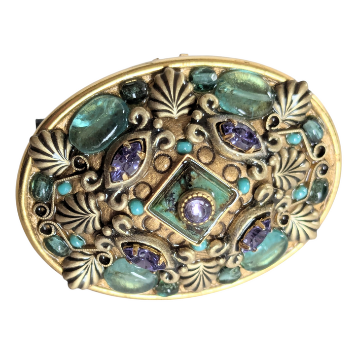 Mitch Golan Brooch and Earring Set