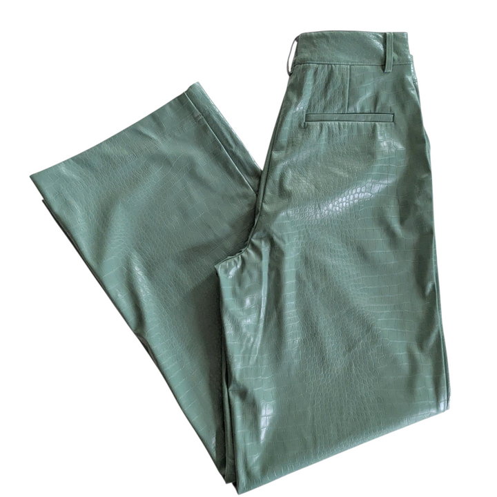 The Noli Shop Faux Croco Pants Size 4
