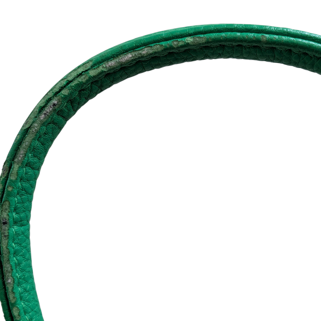Jewel Green Leather Convertible Satchel