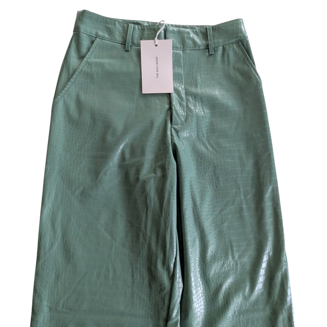 The Noli Shop Faux Croco Pants Size 4