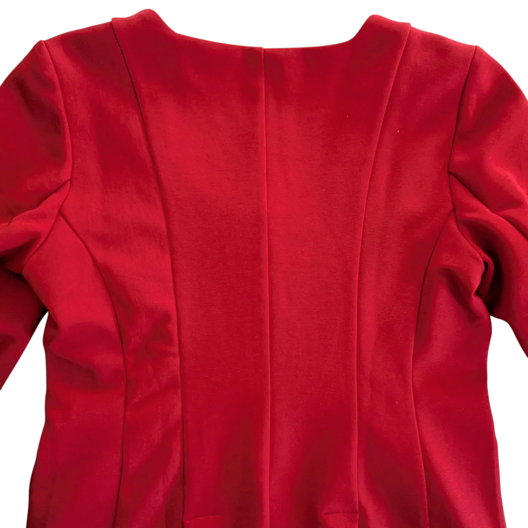 Anthropologie Maeve Scoop Neck Cut Away Blazer Size Medium NWT