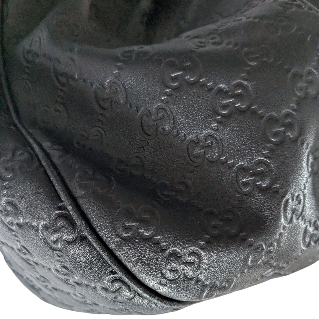 Gucci Cimaline Shoulder Bag Black Leather