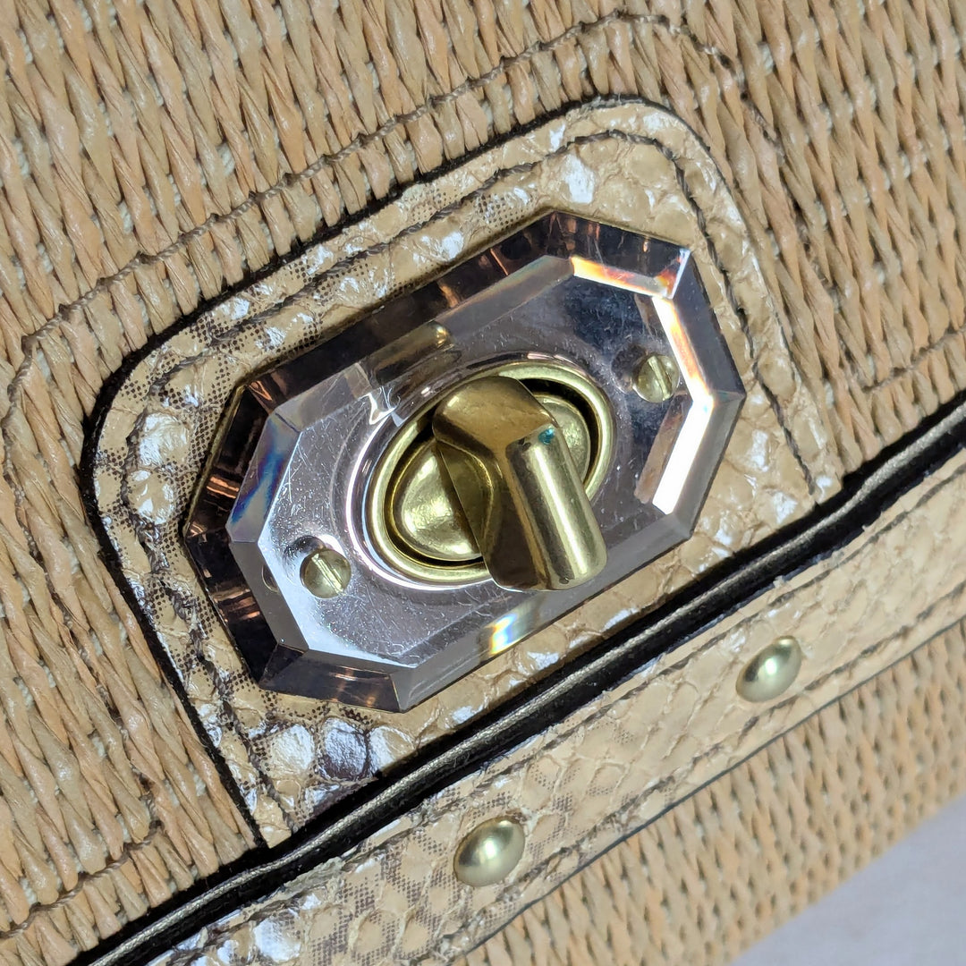 Coach Straw Envelope Clutch Wristlet