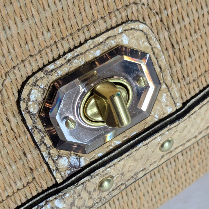 Coach Straw Envelope Clutch Wristlet