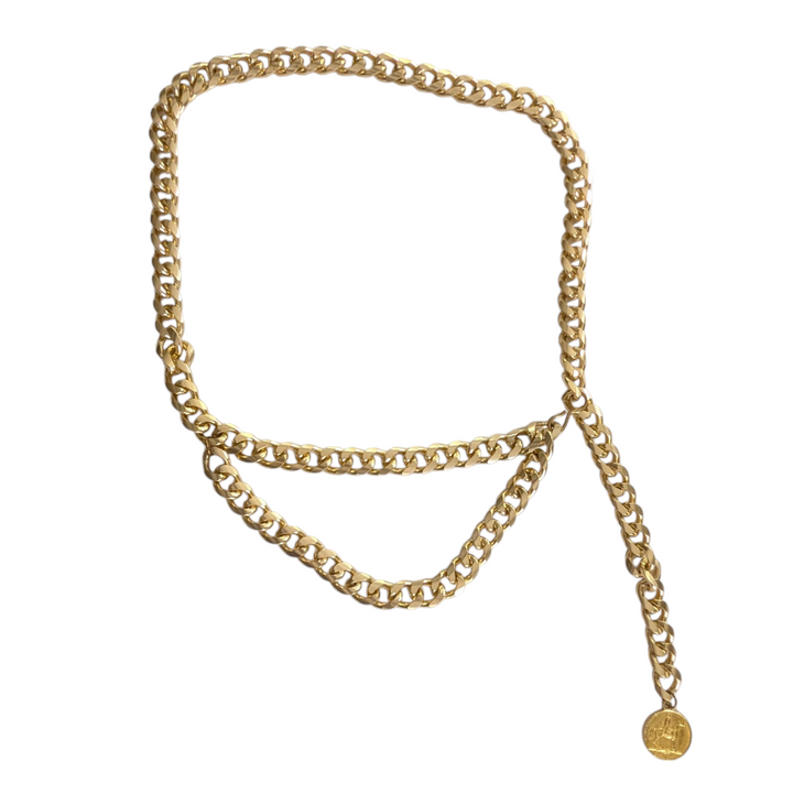 Gold Oversized Link Chain Belt