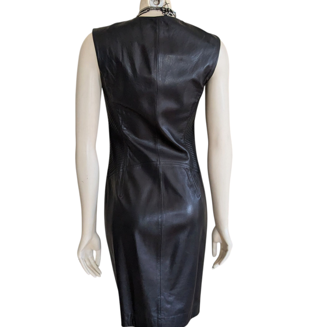 Kenneth Cole Leather Dress Size Small