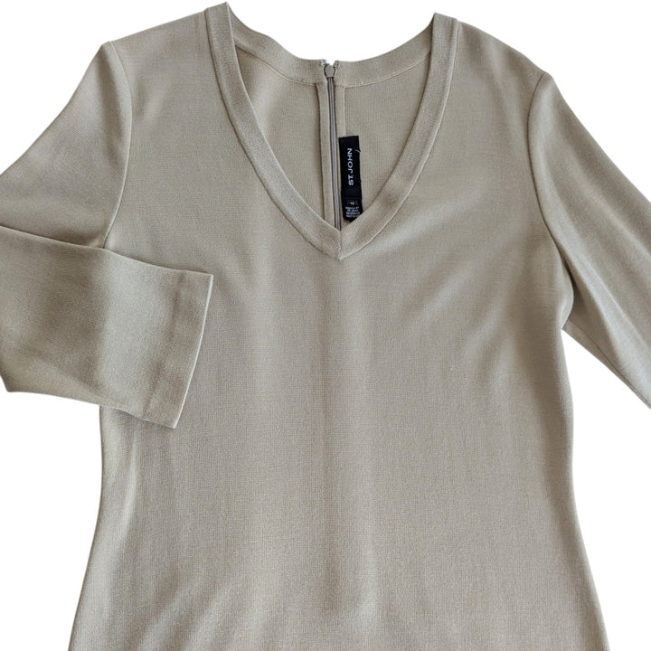 St John Knit Midi Dress Size 12